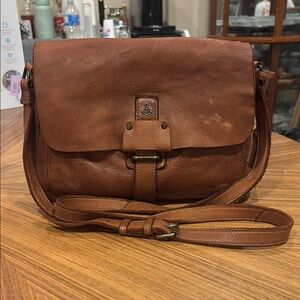 Harbour 2nd Brown Leather Messenger Bag